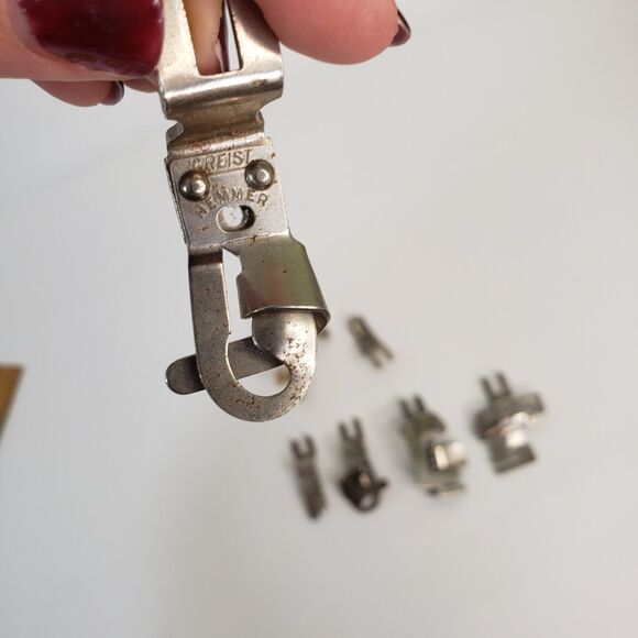 Lot of 7 Vintage Greist Presser Foot Feet Rolled Hemmer Binder Made in USA - Picture 4 of 4
